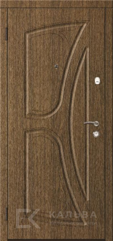 Фото №2 «Входная дверь бордовая ромбы внутри тёмный дуб для квартиры №539»