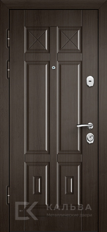 Фото №2 «Железная дверь тёмно-коричневая внешне МДФ венге филёнчатая №23»