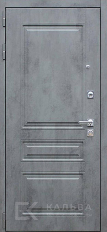 Фото №2 «Металлическая дверь графит волна с серым покрытием бетон №311»