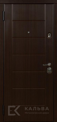 Фото №2 «Входная дверь дуб натуральный венге с фрезеровкой для квартиры №95»