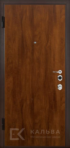 Фото №2 «Железная дверь антрацит с внутренней отделкой тёмный орех для квартиры №6»