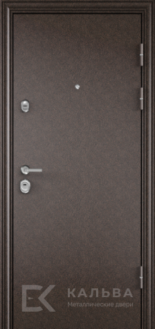 Фото «Стальная дверь с зеркальной вставкой модерн для квартиры №104»