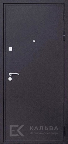 Фото «Железная дверь темная порошковая с МДФ панелью классика №5»