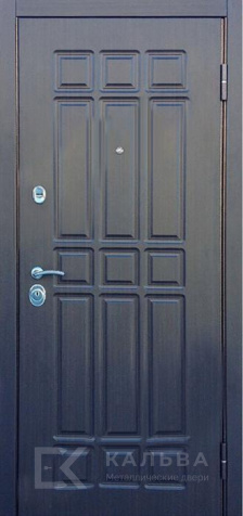 Фото «Входная стальная дверь графит с МДФ-панелью Соты №7»