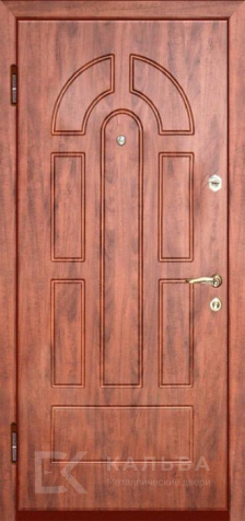 Фото №2 «Металлическая дверь с МДФ накладкой под орех №102»