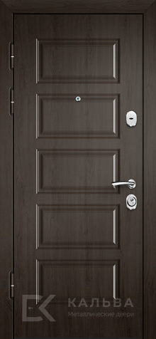 Фото №2 «Железная дверь с резным декором и венге для частного дома №68»