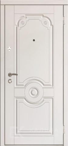 Фото «Стальная дверь дуб с шестигранниками белая классика внутри для квартиры №170»