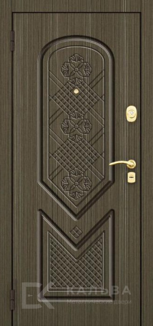 Фото №2 «Входная дверь венге классика снаружи графит с ромбами внутри №219»