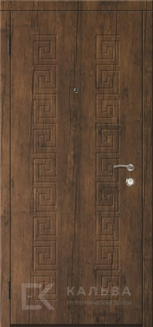 Фото №2 «Входная металлическая дверь белая классика патина внутри венге меандр №569»