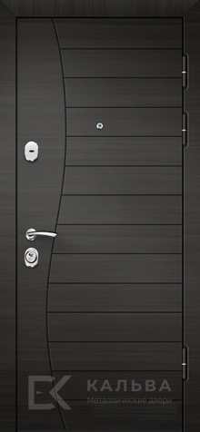 Фото «Металлическая дверь графит волна с серым покрытием бетон №311»