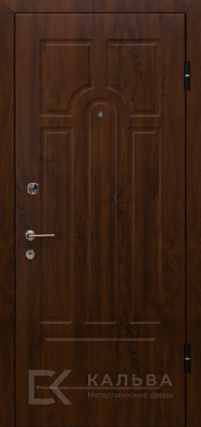 Фото «Металлическая дверь тёмный орех и ясень внутри для квартиры №67»