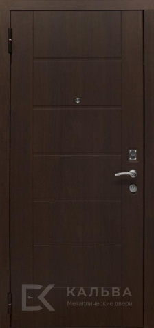 Фото №2 «Железная дверь дуб золотой с внутренней панелью венге №15»