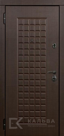 Фото №2 «Железная дверь венге с квадро-панелью и классическими филёнками №542»